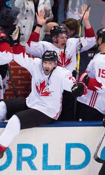 Canada wins World Cup, rallying to beat Europe 2-1